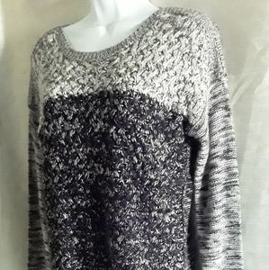 Womens Black & Gray Sweater Size: S